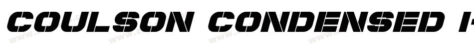 Coulson Condensed I字体转换